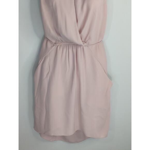 Aritzia Wilfred Blush Pink Sabine Faux Wrap Dress Womens Small Outdoor Causal - Picture 5 of 13
